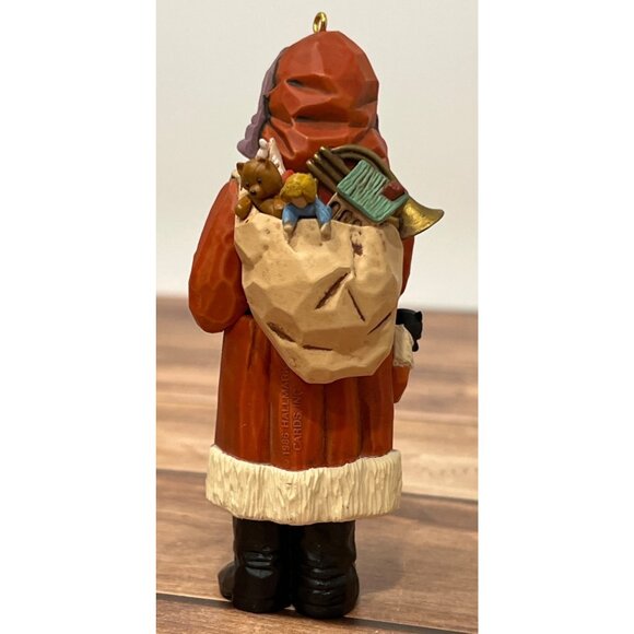 1986 HALLMARK KEEPSAKE ORNAMENT QXO440-3 OLD FASHIONED SANTA HANDCRAFTED - Picture 7 of 8